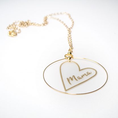 marmalade gold mama heart necklace mum