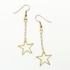  Star Gold Chain Drop Earrings