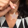  Star Gold Hoop Necklace