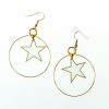  Small Star Gold Hoop Earrings