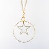  Small Star Gold Hoop Necklace