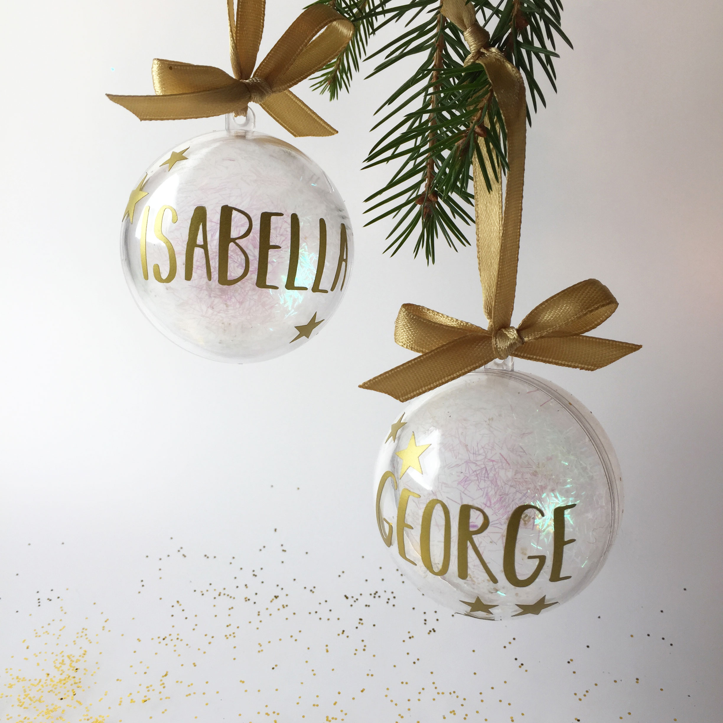 Christmas Baubles Personalised Christmas Decoration Personalised Decoration 