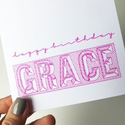 unique cool personalised birthday card