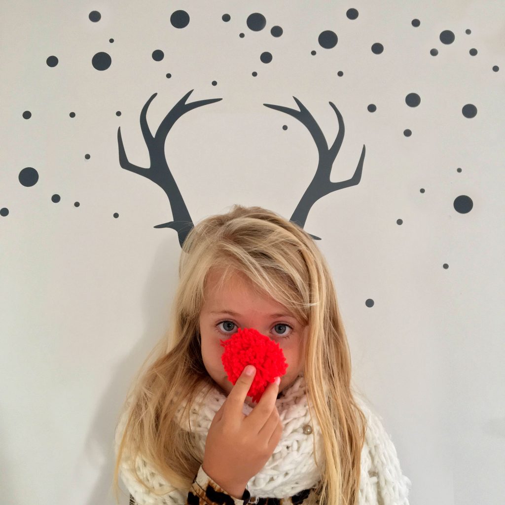 Christmas antler sticker decal