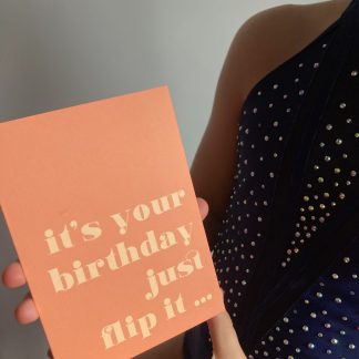 gymnastics gifts just flip it birthday card